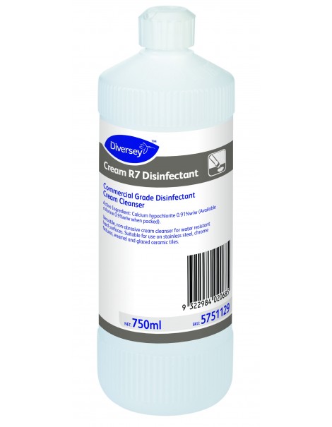 Cream R7 Disinfectant Cleaner 12x750Ml